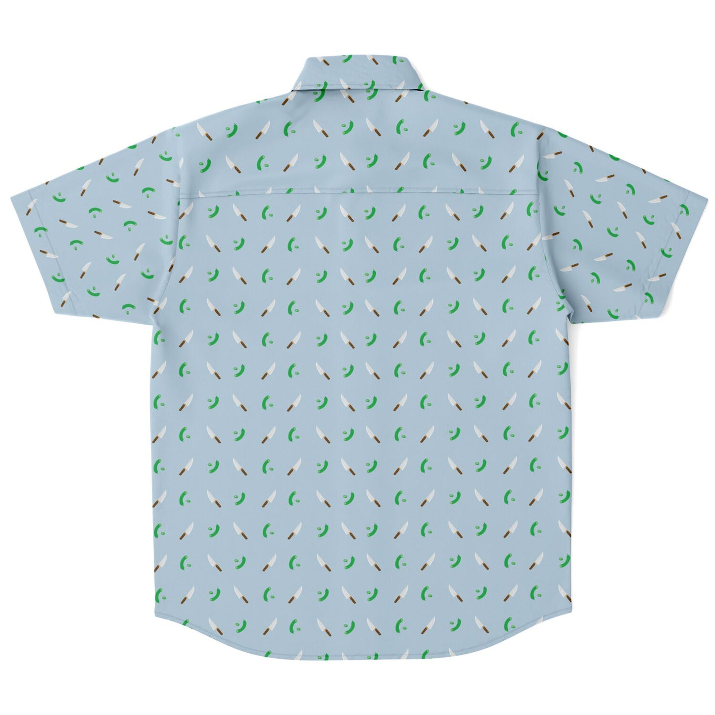 Cuchillo - Pepino Short Sleeve Button Up Shirt Blueish